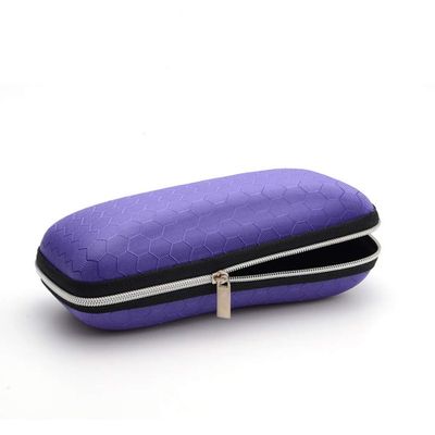Healifty Travel Glasses Case Zipper Glasses Case EVA Box Soft Cute for Men Women Girls Kids (Purple) Box