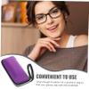 Healifty Travel Glasses Case Zipper Glasses Case EVA Box Soft Cute for Men Women Girls Kids (Purple) Box view 3