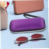 Healifty Travel Glasses Case Zipper Glasses Case EVA Box Soft Cute for Men Women Girls Kids (Purple) Box view 4