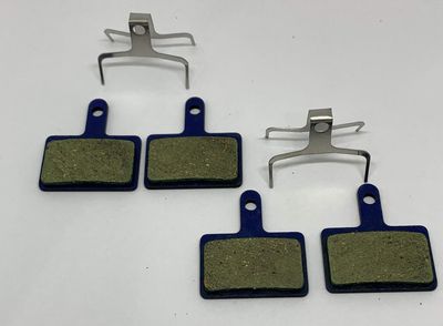 2 Pairs Bike Brake Pads Resin for Shimano M05 Deore Br-M575-M525-M515-T615-T675-M505-M495-M486M485-M475-M465-M447-M446-M445-M416-M415-M395-M375-M315-M355-C601-C501.Quiet Stops