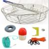 KUFA Stainless Steel Round Crab Trap with sacrificial Anode Zinc & 5/16" x 100' Lead core Sinking Line,13'' Red/White Float,Harness,Caliper,Bait Bag Combo (CT120+CAC37+ZIN1) view 1