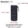 Azarxis Water Bottles Pouch Bag Tactical Molle Military Drawstring Water Bottle Holder Mesh Hydration Carrier Attachment Travel Outdoor Sports Gear (Black) view 2