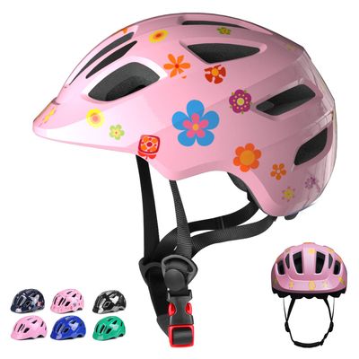 GLAF Baby Bike Helmet Toddler Helmets for 1 Year Old and up Infant Girls Boys Multi Sport Adjustable for Scooter Bicycle Kids Youth Child Skateboard Safety Cycling (XS, Flower)
