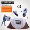 EchoSmile Instant Pop Up Camping Tent, 2/4/6 Person, Easy Setup Tent, Water Resistant Dome, Portable with Carry Bag view 3