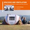 EchoSmile Instant Pop Up Camping Tent, 2/4/6 Person, Easy Setup Tent, Water Resistant Dome, Portable with Carry Bag view 4