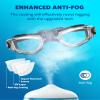 Aegend Swim Goggles, 2 Pack Swimming Goggles No Leaking Adult Men Women Youth, Flexible, Detachable, Aqua & Clear view 4