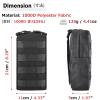 Azarxis 2 Pack Molle Pouches, Tactical Compact EDC Small Utility Pouch Waist Bags Sundries Storage Admin Organize Gear Gadget for Military Backpack (Black) view 4