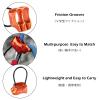 TRIWONDER ATC Belay Device V-grooved Micro Rescue Guide Belay Device for Rock Climbing Gear Rappelling Equipment (Orange) view 4