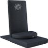 Mindful Modern Folding Pro Meditation Chair - Adjustable Meditation Seat with Back Support and Half Moon Buckwheat Meditation Cushion - Comfortable Mindfulness Living Room Floor Chair view 1