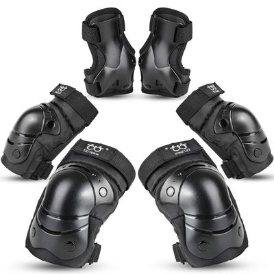 boruizhen Kids/Adult/Youth Knee and Elbow Pads with Wrist Guards 3 in 1 Protective Gear Set for Skateboarding Cycling BMX Bike Scooter Skating Riding