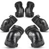 boruizhen Kids/Adult/Youth Knee and Elbow Pads with Wrist Guards 3 in 1 Protective Gear Set for Skateboarding Cycling BMX Bike Scooter Skating Riding view 1
