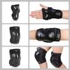 boruizhen Kids/Adult/Youth Knee and Elbow Pads with Wrist Guards 3 in 1 Protective Gear Set for Skateboarding Cycling BMX Bike Scooter Skating Riding view 4
