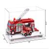 Better Display Cases Versatile Clear Acrylic Display Case - Medium Rectangle Box with Silver Risers and White Base 14" x 8" x 8.5" (A011-SR) view 2