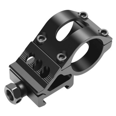 Feyachi 1 Inch Offset Picatinny Rail Mount for Flashlight & Sights Lightweight Aluminum 1913 Compatible Fits FL-Series & GL6 (Black)