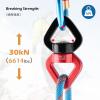 TRIWONDER Swing Swivel 30kN Micro Rotator Safety Rotational Device Hanging Accessory for Children's Swing Spinner Hanger, Rock Climbing, Hanging Hammock, Web Tree, Aerial Dance (Red & Black) view 4