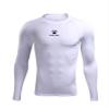 KELME Men's Cool Dry Compression Shirt Long Sleeve  Sports Base Layer Unisex  Thermal Undershirt Athletic Workout Cold (White, X-Small) view 1