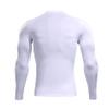 KELME Men's Cool Dry Compression Shirt Long Sleeve  Sports Base Layer Unisex  Thermal Undershirt Athletic Workout Cold (White, X-Small) view 2