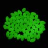 Fishing Beads Glow Oval Hard Floating Green Luminous Beads Fishing Lures Baits Floating Tools Eggs Fishing Tackle Rig in 100pcs 10mm x 18mm view 4