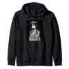 Waifu Women Anime | WAIFU Vaporwave | Glitch Manga Girl Zip Hoodie view 1