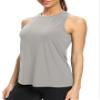 Bestisun Workout Tops Yoga Running Exercise Tennis Shirts Active Sports Gym Clothes Gray L view 2