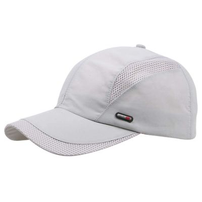 Kangqifen Men Women Quick-Drying Mesh Outdoor Sports Casual Baseball Cap Hats Visor(Gray)