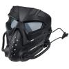 JFFCESTORE Original Creation Tactical Anti-Fog Airsoft Mask with Clear Lens Protective Full Face mask Dual Mode Wearing Design Adjustable Strap for Airsoft Paintball Cosplay C (Black Gray) view 2