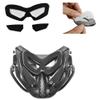 JFFCESTORE Original Creation Tactical Anti-Fog Airsoft Mask with Clear Lens Protective Full Face mask Dual Mode Wearing Design Adjustable Strap for Airsoft Paintball Cosplay C (Black Gray) view 3