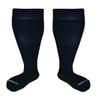 HOYISOX Plus Size Compression Knee High Socks, Wide Calf Extra Large for Men and Women, Comfortable Cotton (US, Alpha, 6X-Large, Regular, Regular, Black) view 1
