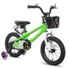 JOYSTAR Pluto Kids Bike 14 Inch BMX Style Children Bicycles with Training Wheels for Boys Girls Age 3-5 Years Green view 1