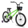 JOYSTAR 18 Inch Kids Bike with Training Wheels 18Inch Bike for Ages 5-8 Year Old Boys Girls Children Bicycle Green view 1