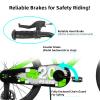 JOYSTAR 18 Inch Kids Bike with Training Wheels 18Inch Bike for Ages 5-8 Year Old Boys Girls Children Bicycle Green view 3