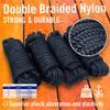 Dock Lines for Boats 3/8" x 15ft, 4 Pack Double Braided Nylon Boat Rope with 12" Loop, Marine Grade Mooring Line for Docking, Black - Better Boat view 4