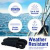 Boat Fender Lines, 3/8 Inch Double Braided Nylon Rope, 6 Ft with Loop, 2 Pack, Black, for Buoy, Jet Ski Mooring, Docking & Small Boat Bumpers view 3