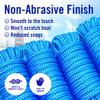 Dock Lines for Boats 3/8" x 15ft, 4 Pack Double Braided Nylon Boat Rope with 12" Loop, Marine Grade Mooring Line for Docking, Blue - Better Boat view 4