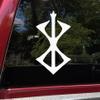 Minglewood Trading Red - Berserk Rune Vinyl Decal - Viking Old Norse Symbol - Die Cut Sticker - 4.75w x 8h inches view 2