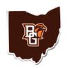 Desert Cactus Bowling Green State University Sticker BGSU Falcons Vinyl Decal Laptop Water Bottle Car Scrapbook (State Border Sticker) view 1