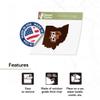 Desert Cactus Bowling Green State University Sticker BGSU Falcons Vinyl Decal Laptop Water Bottle Car Scrapbook (State Border Sticker) view 4
