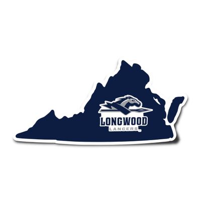 Desert Cactus Longwood University Lancers Vinyl Decal Laptop Water Bottle Car Scrapbook (State Border Sticker)