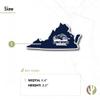 Desert Cactus Longwood University Lancers Vinyl Decal Laptop Water Bottle Car Scrapbook (State Border Sticker) view 3