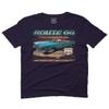 0271. The Mother Road California Route 66 cali Republic Vintage car for Men T Shirt (Navy Blue, 2X-Large) view 1