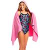 Flow Quick Dry Swim Towel with Hood - Microfiber Hooded Towel for Competitive Swimming and Other Water Sports (Pink) view 1