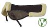 Rhinegold Luxe Fur Lined Comfort Half Pad, Brown/Natural, Cob view 1