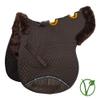 Rhinegold Unisex's 453-C-BRN/BRN Luxe Fur Vented Numnah, Brown/Brown, Cob view 1