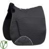 Rhinegold Unisex's 456-C-BLK/BLK Luxe Fur Lined Saddle Cloth, Black/Black, Cob view 1