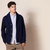 Amazon Essentials Men's Long-Sleeve Fleece Lined Shawl-Collar Cardigan Sweater, Navy, XX-Large view 2