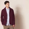 Amazon Essentials Men's Long-Sleeve Fleece Lined Shawl-Collar Cardigan Sweater, Burgundy, Small view 2