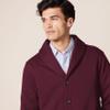 Amazon Essentials Men's Long-Sleeve Fleece Lined Shawl-Collar Cardigan Sweater, Burgundy, Small view 4