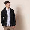 Amazon Essentials Men's Long-Sleeve Fleece Shawl-Collar Cardigan, Black, Small view 2