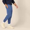Amazon Essentials Men's Relaxed Joggers Sweatpants, Fleece, Comfortable Fit, Blue Heather, Large view 3