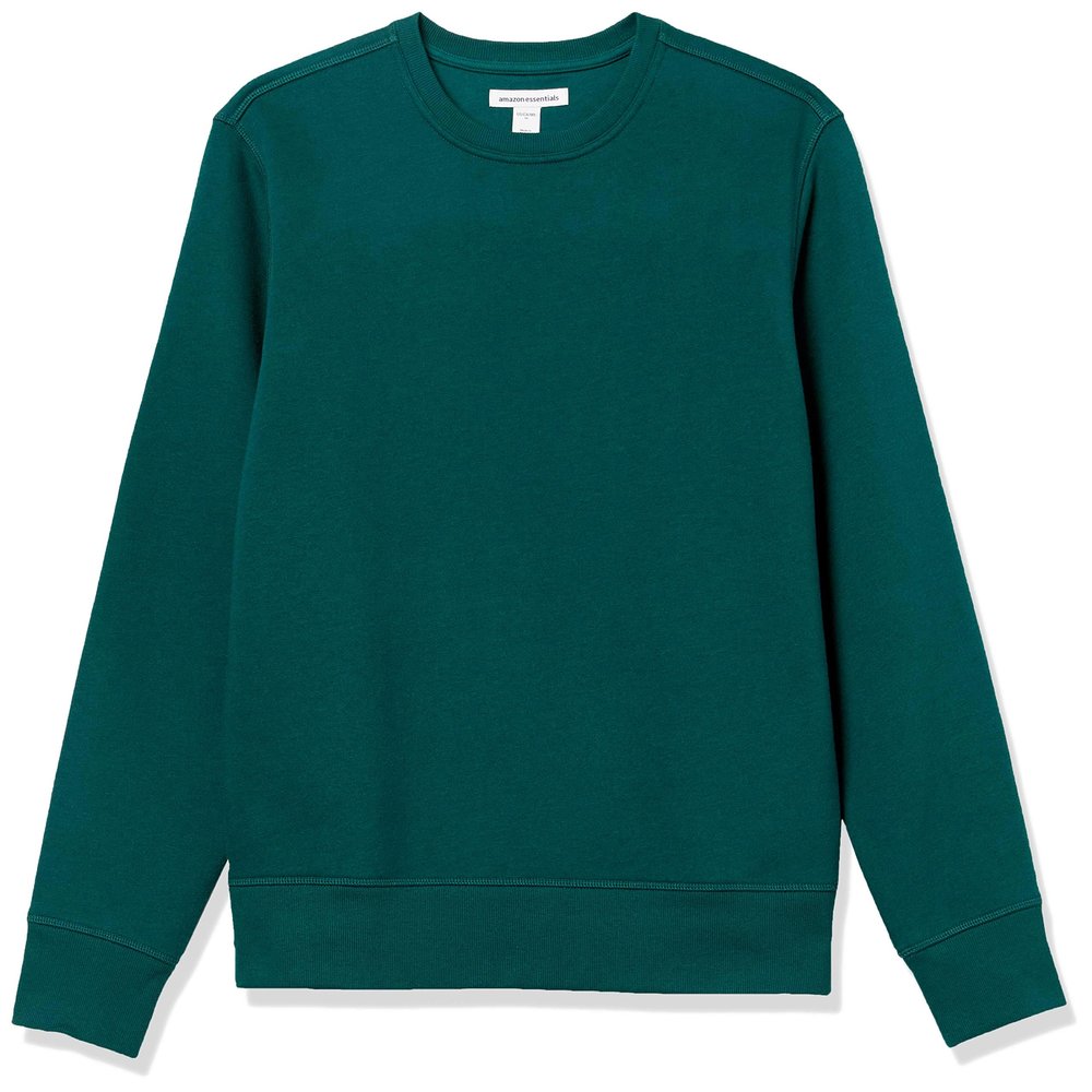 Amazon Essentials Men's Crewneck Fleece Sweatshirt, -Forest Green, XX-Large